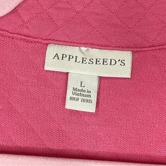 APPLESEEDS Quilted Knit Snap-Front Jacket, Large - Picture 6 of 9